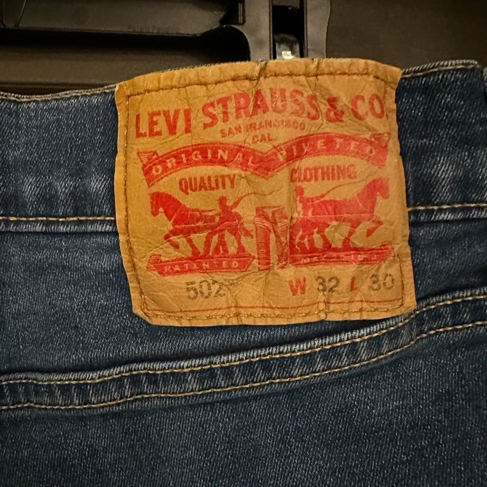Levi's Dark Blue Straight Jeans 502 32x30